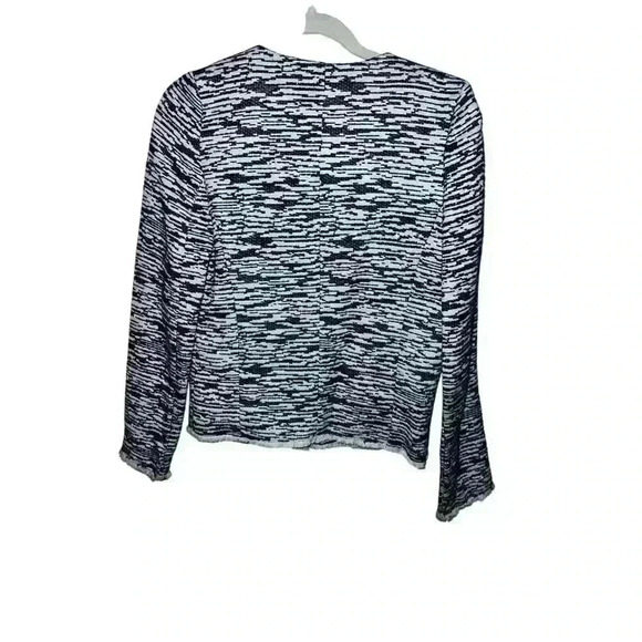 Iro Lizzie Textured Blazer size 38 Zipper Office Siren Secretary Monochrome Emo - Picture 4 of 9